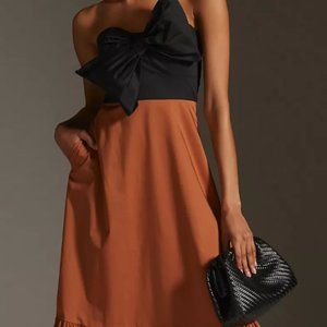 Anthropologie Bow-Tie Maxi Dress
